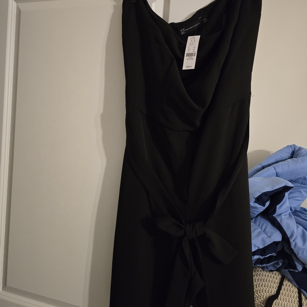 New York & Company Black Jumpsuit